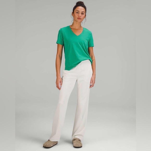 Lululemon Love V-Neck T-Shirt in Maldives Green - Picture 2 of 10